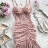 Robe vintage en dentelle floral